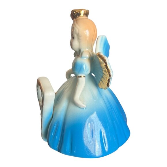 Vintage Josef Originals Birthday Girl Angel Age 9 Figurine Porcelain 5" Hand-Pai - Picture 4 of 7